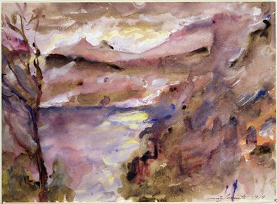 View of Walchen Lake, 1919 by Lovis Corinth